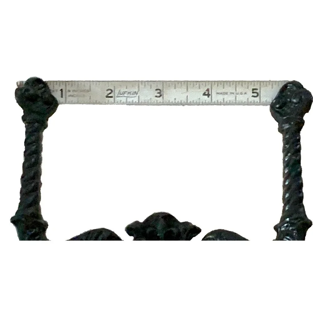 Vtg Antique Sand Cast Double Hat & Coat Hook, 5